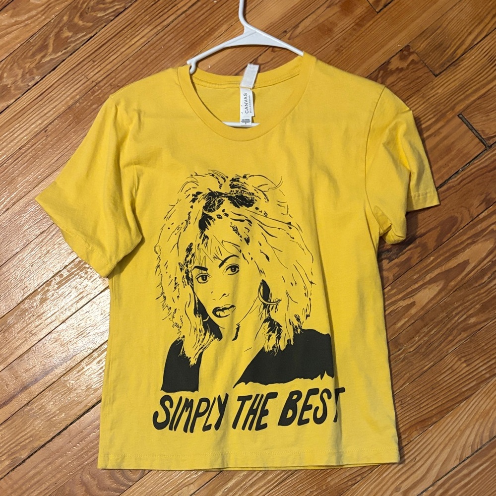 Tina Turner Simply The Best Yellow Graphic T-Shirt